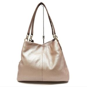 COPY - Coach Metallic Pearl/Pink Phoebe Bag